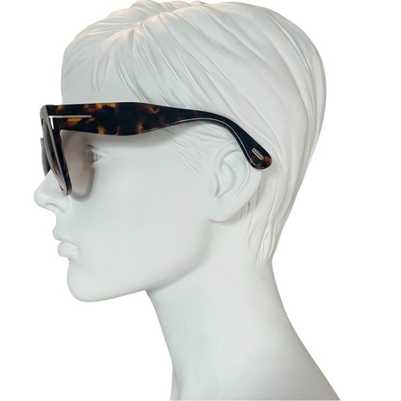 TOM FORD Cara 56MM Gradiant Lens UV Protection Square Sunglasses Brown New - Picture 7 of 13